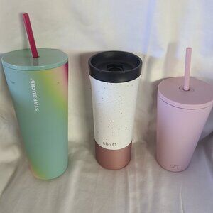 LOT of 3 NEW assorted  size travel cups